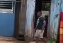 Video Shows Landlord B.eating Nekkeed Wife — Ghanaians Demand His Arrest